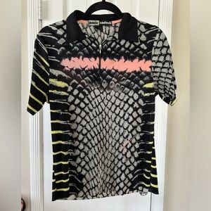 Jamie Sadock Zip-up Polo T-Shirt / Blouse